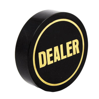 Acrylic Gaming Dealer Button - Black, Set of 5 - Acesfull QA