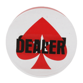 Acrylic Gaming Dealer Button - Crystal, Set of 5 - Acesfull QA
