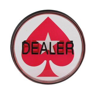 Acrylic Gaming Dealer Button - Transparent, Set of 5 - Acesfull QA