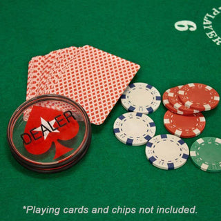 Acrylic Gaming Dealer Button - Transparent, Set of 5 - Acesfull QA