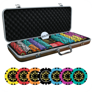 Aureate Galaxy Poker Chipset Without Denomination - GR, 300/500 Pcs, Clay, 40mm, 14g - Acesfull QA
