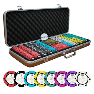 Bellagio Casino Poker Chipset - EPT, 300/500 Pcs, Clay, 40mm, 14g - Acesfull QA