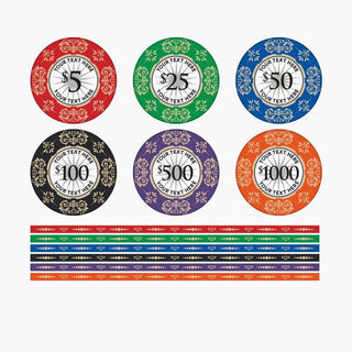 Customisable Poker Chips- Ceramic, 40/43/45/50mm - Acesfull QA