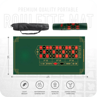 Bet Vault Roulette Table Mat - Rectangle, 6x3ft - Acesfull QA
