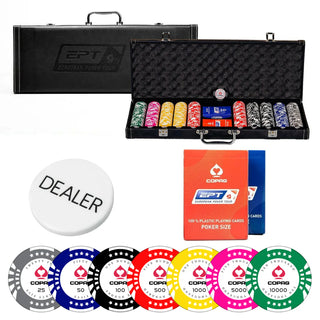 Copag Poker Chipset - 500 Pcs, Clay, 40mm, 14g