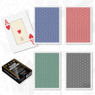 Dal Negro Texas Holdem Playing Cards - Pack of 10, Multi Colors - Acesfull QA