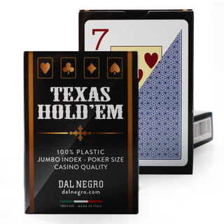 Dal Negro Texas Holdem Playing Cards - Pack of 10, Multi Colors - Acesfull QA