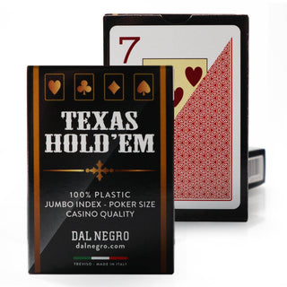 Dal Negro Texas Holdem Playing Cards - Pack of 10, Multi Colors - Acesfull QA