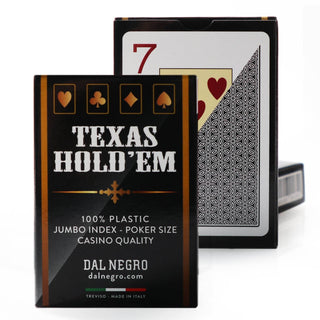 Dal Negro Texas Holdem Playing Cards - Pack of 10, Multi Colors - Acesfull QA