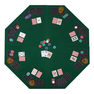 Folding Poker Tabletop - Octagonal, 4x4ft - Acesfull QA