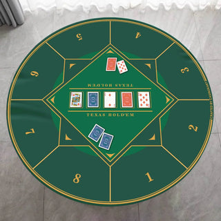 Gripper Series Poker Table Mat - Round, 4x4ft - Acesfull QA