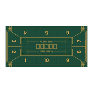 Gripper Series Poker Table Mat - Rectangle, 6x3ft - Acesfull QA