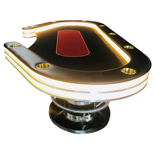 High Roller LED Poker Table - Acesfull QA