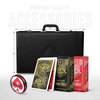 Emperial Poker Chipset - TN, 500/800/1000 Pcs, 30/50/80 Plaques, Clay, 45mm, 18g - Acesfull QA