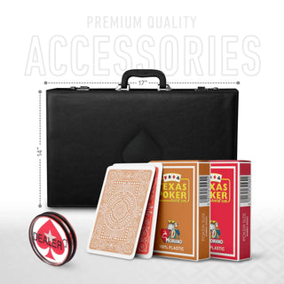 Modiano Poker Chipset - TN, 500/800/1000 Pcs, 30/50/80 Plaques, Clay, 45mm, 18g - Acesfull QA
