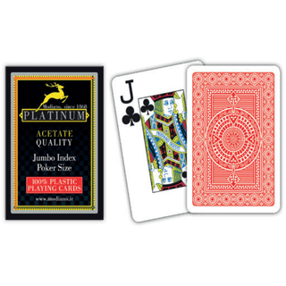 Modiano Platinum Playing Cards - Pack of 10, Blue/ Red - Acesfull QA